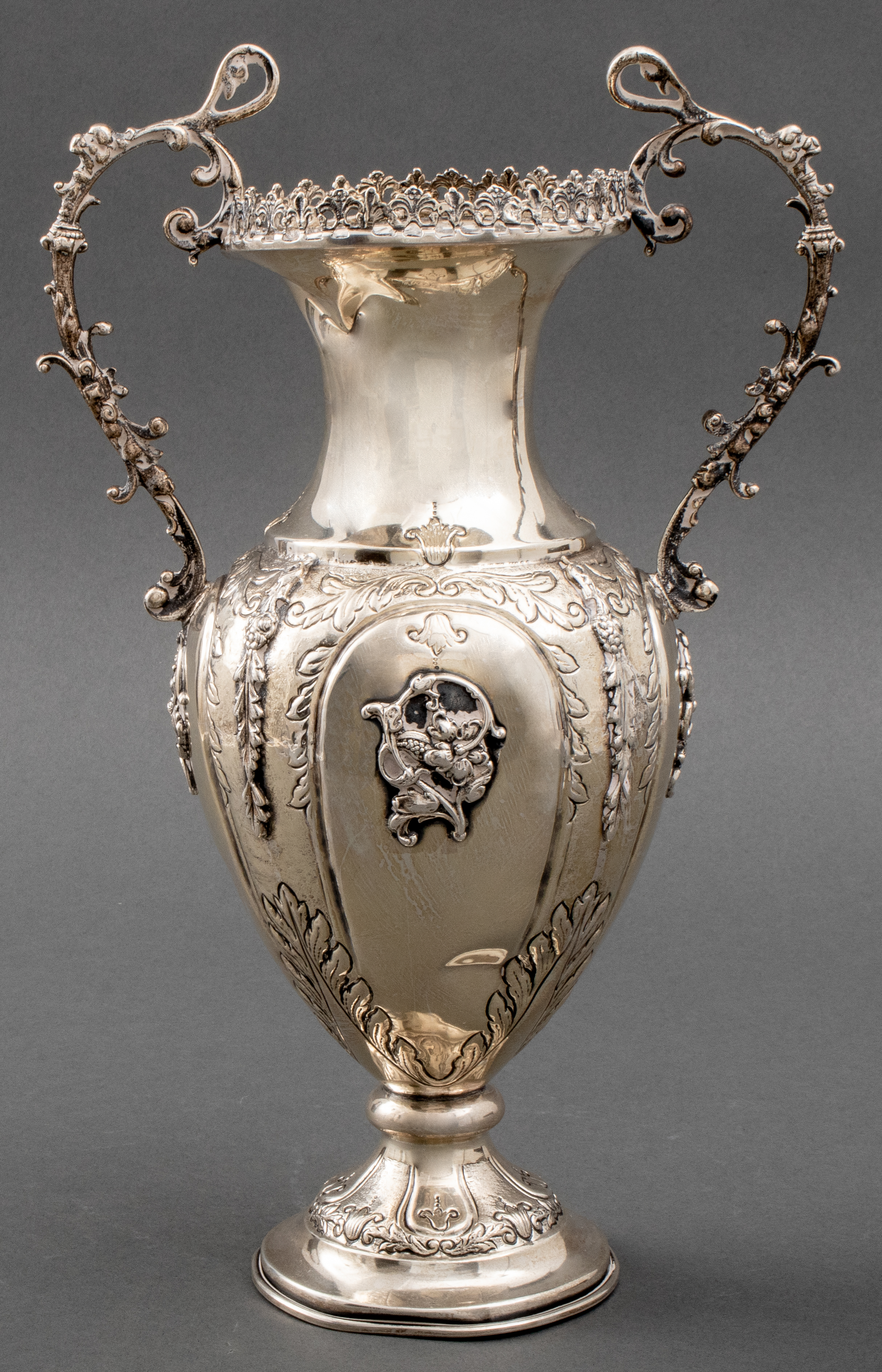 TURKISH SILVER VASE IN THE EUROPEAN