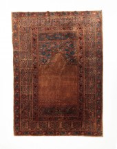 TURKISH SIVAS PRAYER RUG. Ca.