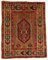 TURKISH SMALL RUG END OF 19TH