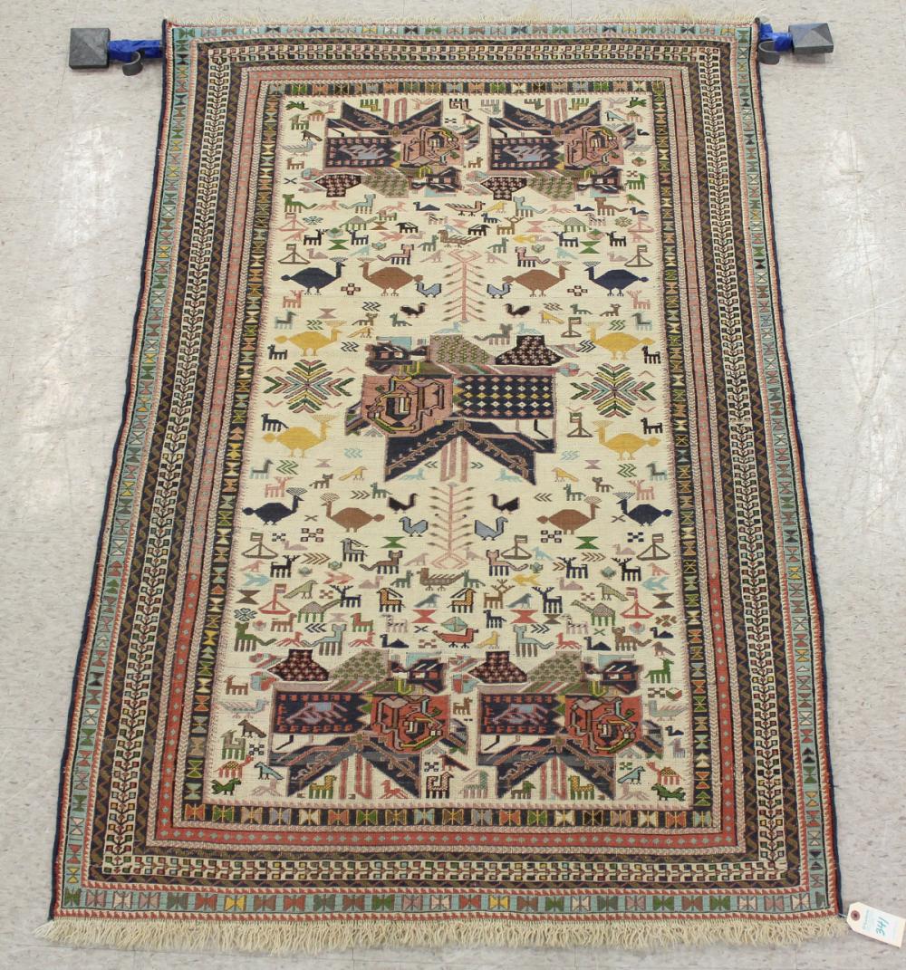 TURKISH SOUMAK FLATWEAVE WALL RUG