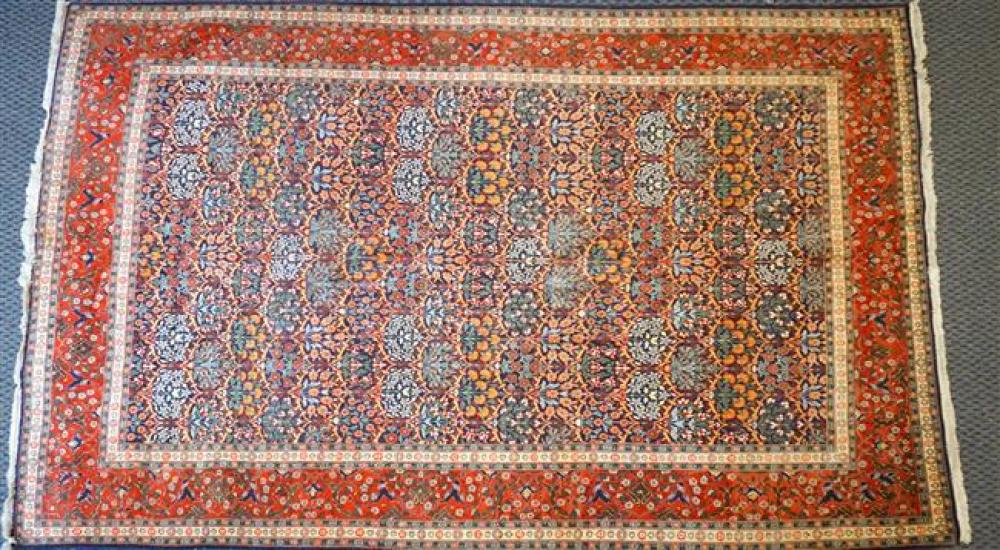 TURKISH TABRIZ DESIGN RUG, 9 FT 2