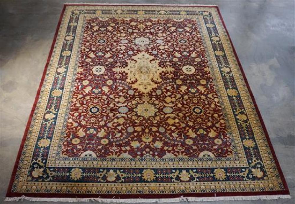 TURKISH TABRIZ RUG, 13 FT 7 IN X