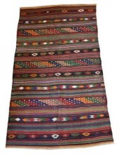 TURKISH WOOL KILIM, APPROX 10'