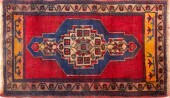 TURKISH YASTIK RUG, 1' 9" X 3'