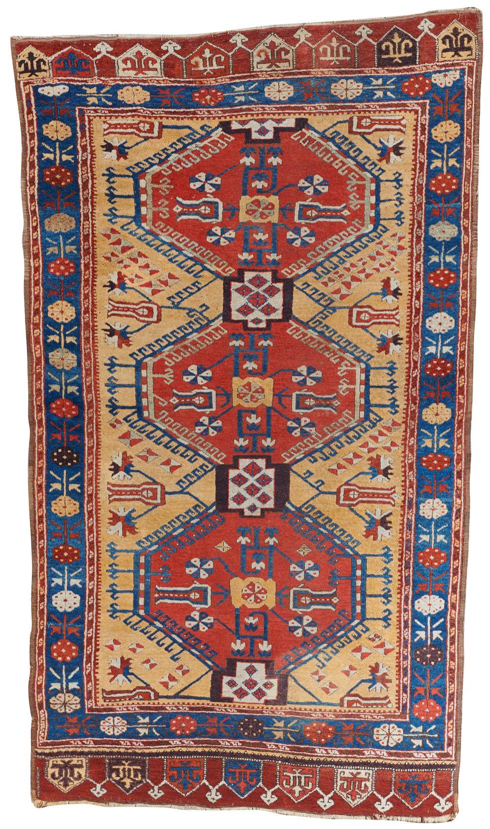 TURKISH YELLOW FIELD VILLAGE RUG,