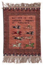 TURKMEN BUZKASHI RUG20th centu