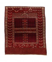 TURKMEN TEKKE ENSI RUG. Late 1