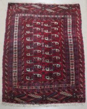 TURKOMAN BOKHARA RUG, 5 FT 2 I