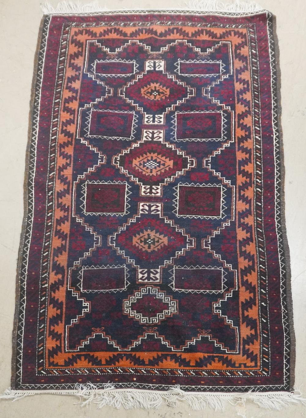 TURKOMAN BOKHARA RUG, 6 FT 2 IN X 3