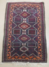 TURKOMAN BOKHARA RUG, 6 FT 2 I