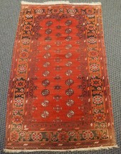 TURKOMAN BOKHARA RUG, 6 FT 1 I
