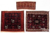 TURKOMAN MAT, SADDLEBAG, AND B