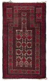 TURKOMAN PRAYER RUG: 2’7” X 4’