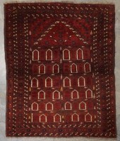 TURKOMAN PRAYER RUG, 3 FT 6 IN