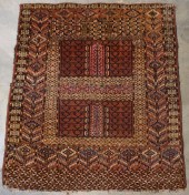 TURKOMAN PRAYER RUG (REPAIRED)