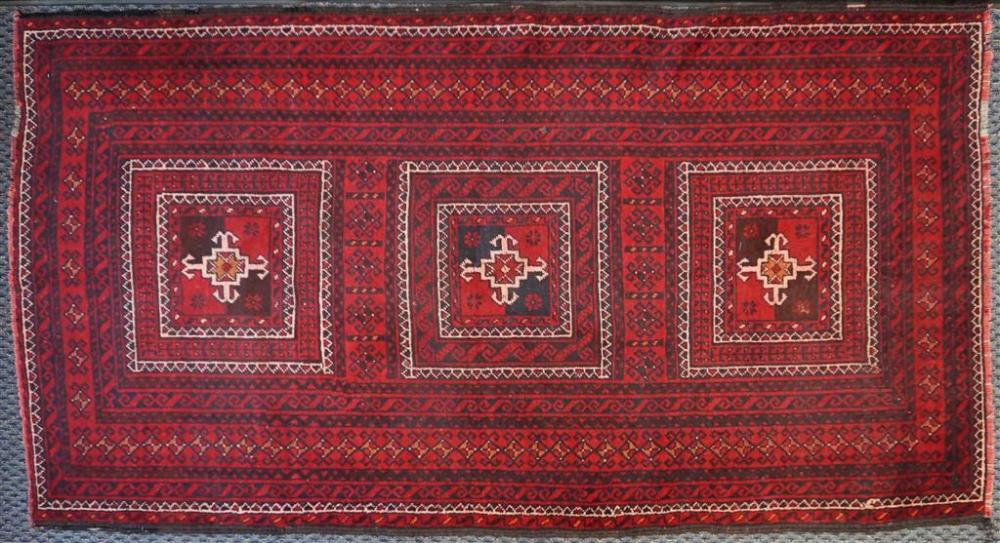 TURKOMAN RUG, 7 FT 8 IN X 4 FT 2