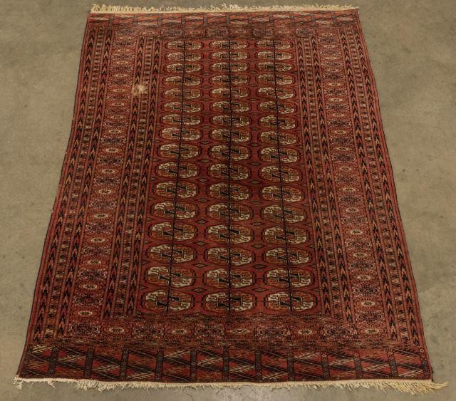 TURKOMAN WOVEN RUG, 6'10" X