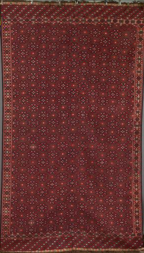 Turkoman Yamud Flatweave Carpet, 