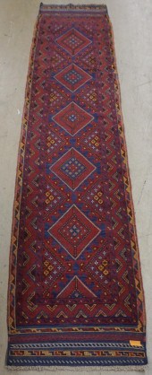 TURKOMEN RUG 11FT 5IN X 2FT 4I