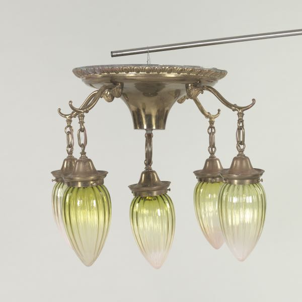 TURN OF THE CENTURY BRASS LIGHT