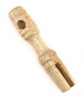 TURNED AND CARVED WHALEBONE RO
