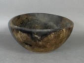 TURNED BURLWOOD GREASE BOWL CA