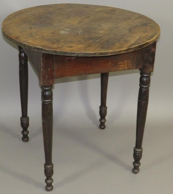 TURNED LEG TABLEca. 1830;