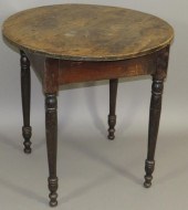 TURNED LEG TABLEca. 1830; soft