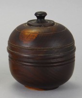TURNED LIGNUM VITAE COVERED BO
