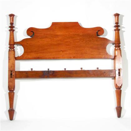 Turned maple bed    With turned