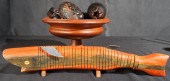 TURNED ROSEWOOD PEDESTAL BOWL