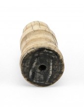 TURNED WHALE IVORY WHALING LOG
