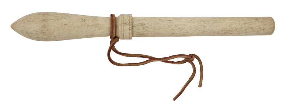 TURNED WHALEBONE BELAYING PIN