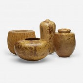Turned Wood. Collection of fou