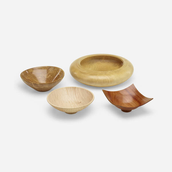 Turned Wood. Collection of four