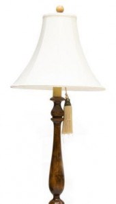 TURNED WOOD STANDING SINGLE-LI