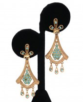 TURQUOISE & 14K YG ARTICULATED