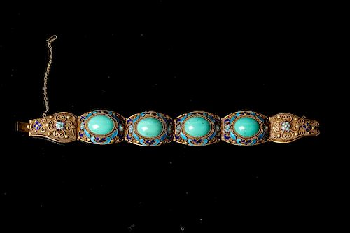 TURQUOISE AND ENAMELING BLUE