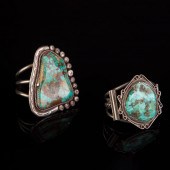 TURQUOISE AND SILVER BRACELETS