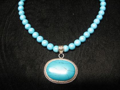 Turquoise and sterling silver