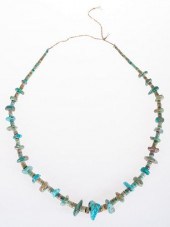 TURQUOISE HEISHI & NUGGET BEAD