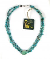 TURQUOISE, HOWLITE AND STERLIN