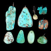 Turquoise Nugget Pendants Coll