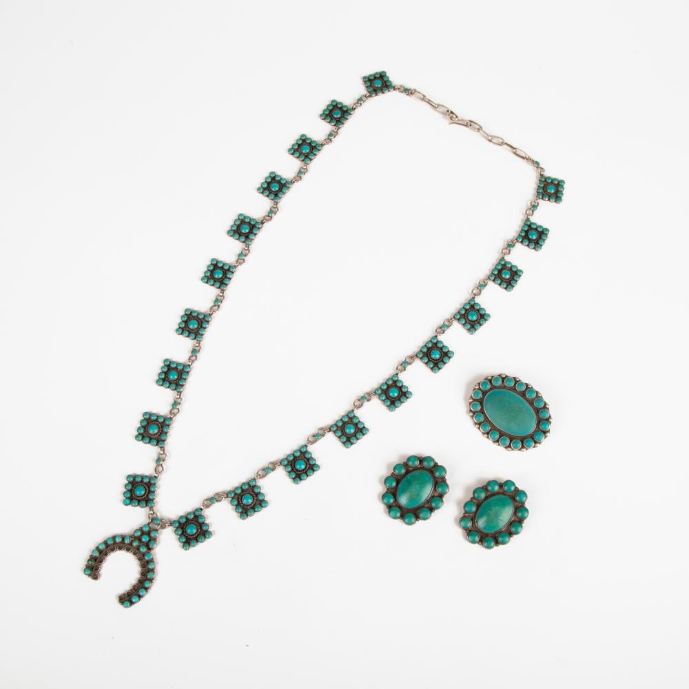 TURQUOISE PASTE NECKLACE + BUTTON