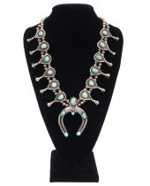 TURQUOISE & SILVER SQUASH BLOS