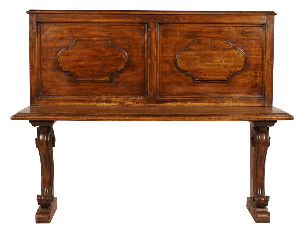 TUSCAN WALNUT HALL BENCHwith