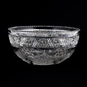 TUTHILL CUT CRYSTAL BOWL IN GR