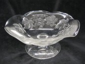 Tuthill Cut & Engraved Glass B