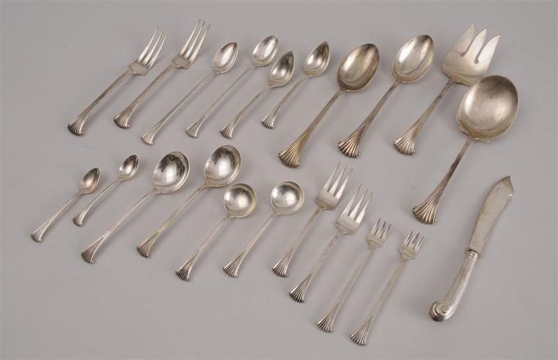 TUTTLE MONOGRAMMED SILVER 342-PIECE
