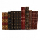 TWELVE (12) 19TH CENTURY LEATH